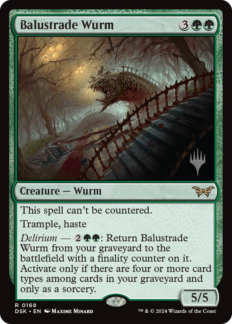 Balustrade Wurm [Duskmourn: House of Horror Promos] | Exor Games Bridgewater