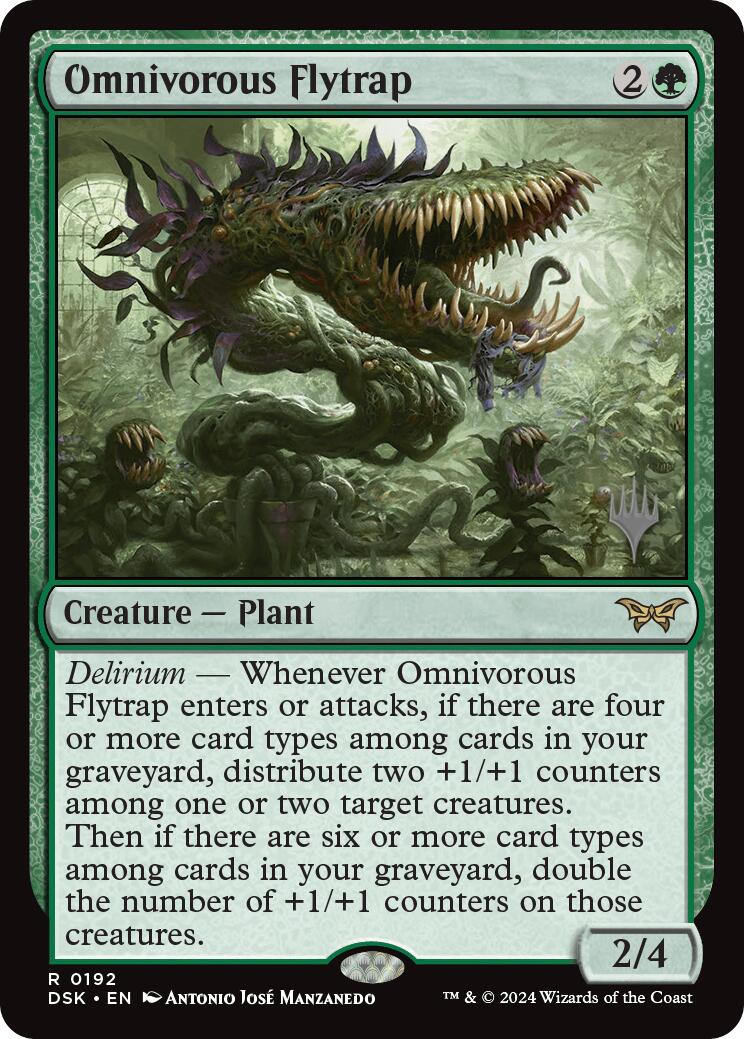 Omnivorous Flytrap (Promo Pack) [Duskmourn: House of Horror Promos] | Exor Games Bridgewater