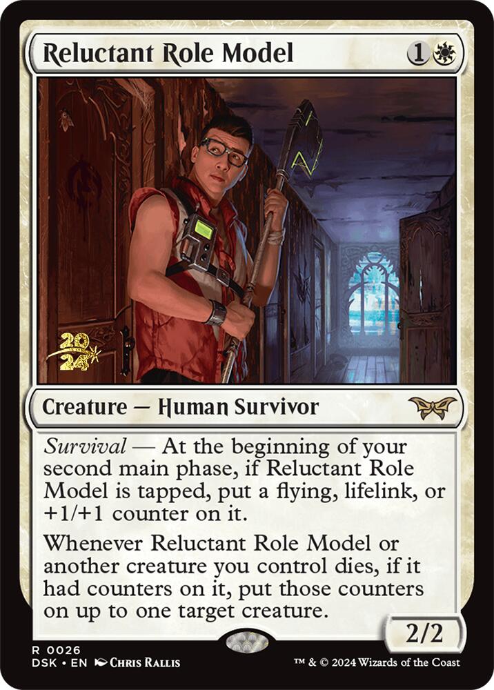 Reluctant Role Model (0026) [Duskmourn: House of Horror Prerelease Promos] | Exor Games Bridgewater