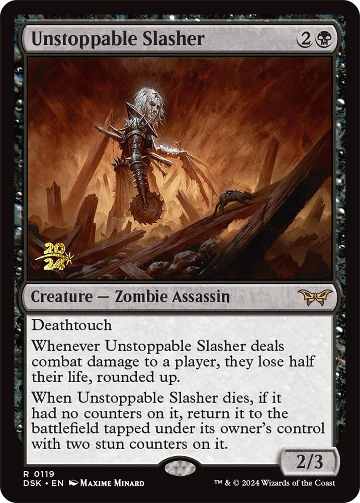 Unstoppable Slasher (0119) [Duskmourn: House of Horror Prerelease Promos] | Exor Games Bridgewater