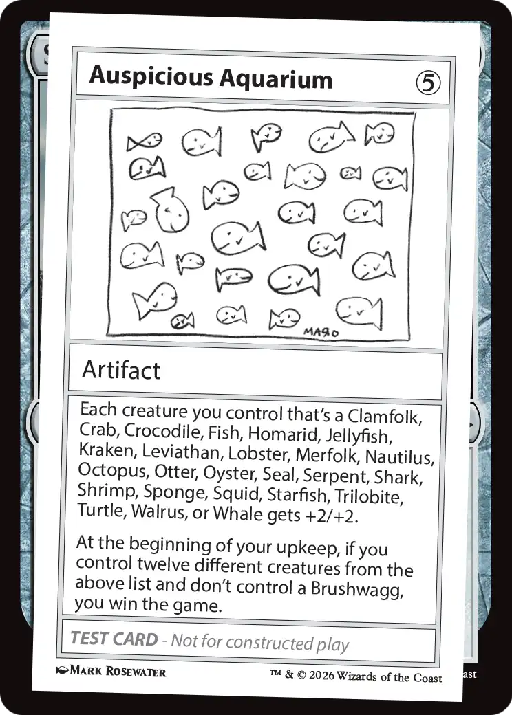 Auspicious Aquarium [Mystery Booster Playtest Cards] | Exor Games Bridgewater