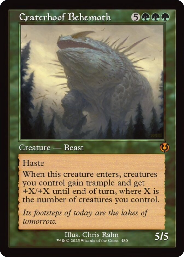 Craterhoof Behemoth (Retro Frame) [Innistrad Remastered] | Exor Games Bridgewater