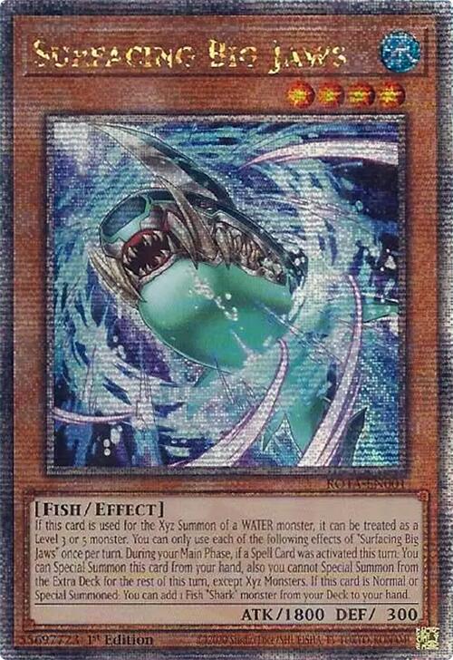 Surfacing Big Jaws (Quarter Century Secret Rare) [ROTA-EN001] Quarter Century Secret Rare | Exor Games Bridgewater