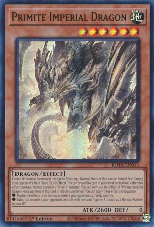 Primite Imperial Dragon [ROTA-EN013] Ultra Rare | Exor Games Bridgewater