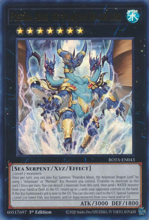 Poseidra Abyss, the Atlantean Dragon Lord [ROTA-EN043] Ultra Rare | Exor Games Bridgewater