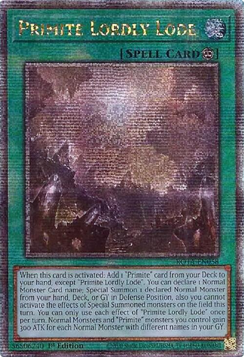Primite Lordly Lode (Quarter Century Secret Rare) [ROTA-EN058] Quarter Century Secret Rare | Exor Games Bridgewater