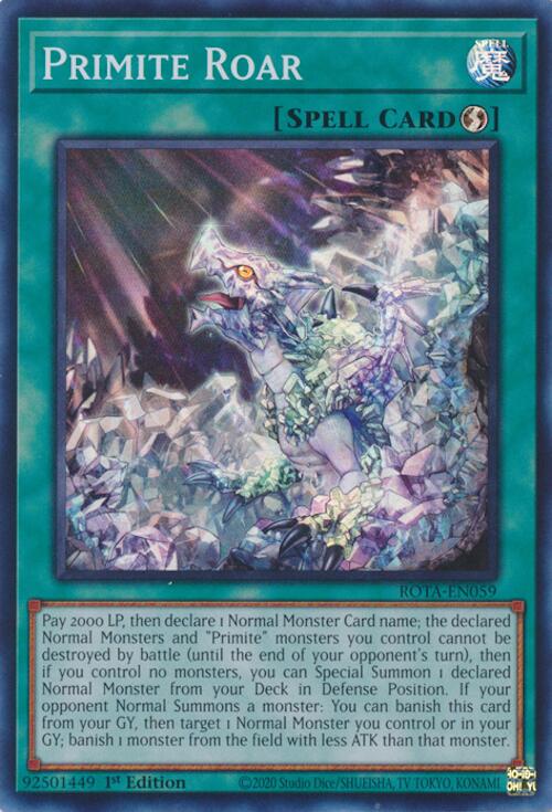 Primite Roar [ROTA-EN059] Super Rare | Exor Games Bridgewater