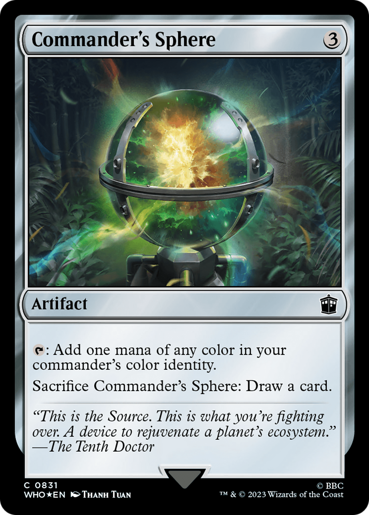 Commander's Sphere (Surge Foil) [Doctor Who] | Exor Games Bridgewater