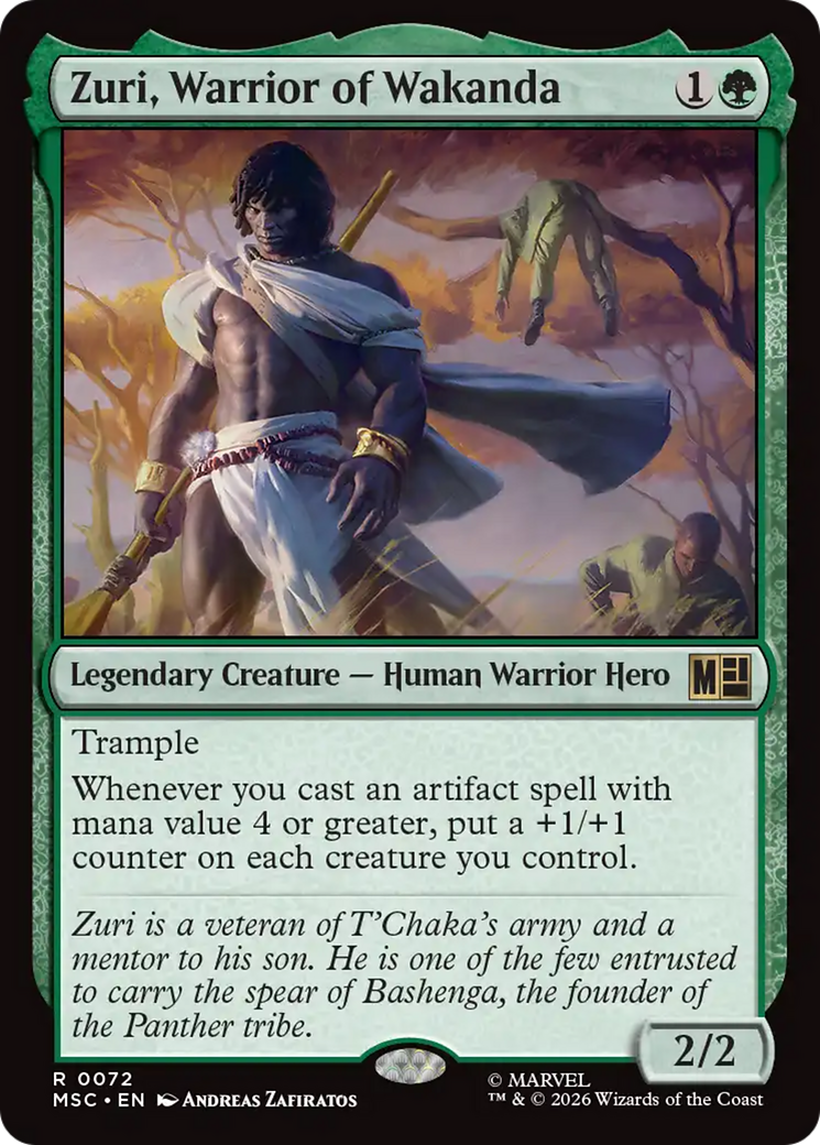 Zuri, Warrior of Wakanda (Surge Foil) [Marvel Super Heroes Commander] | Exor Games Bridgewater