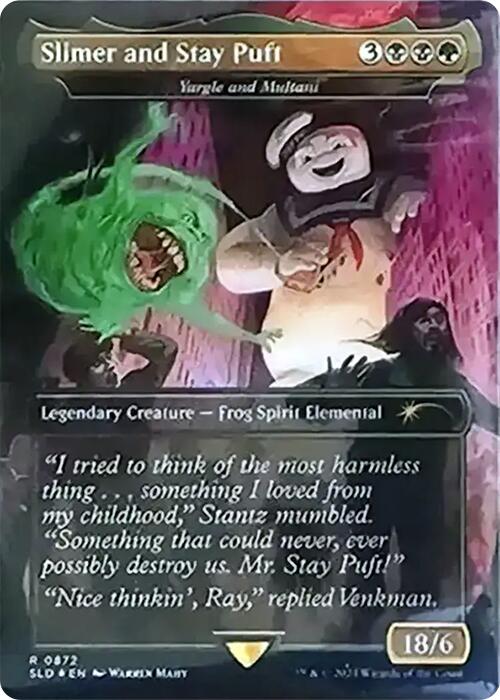 Slimer and Stay Puft - Yargle and Multani (Rainbow Foil) [Secret Lair Drop Series] | Exor Games Bridgewater