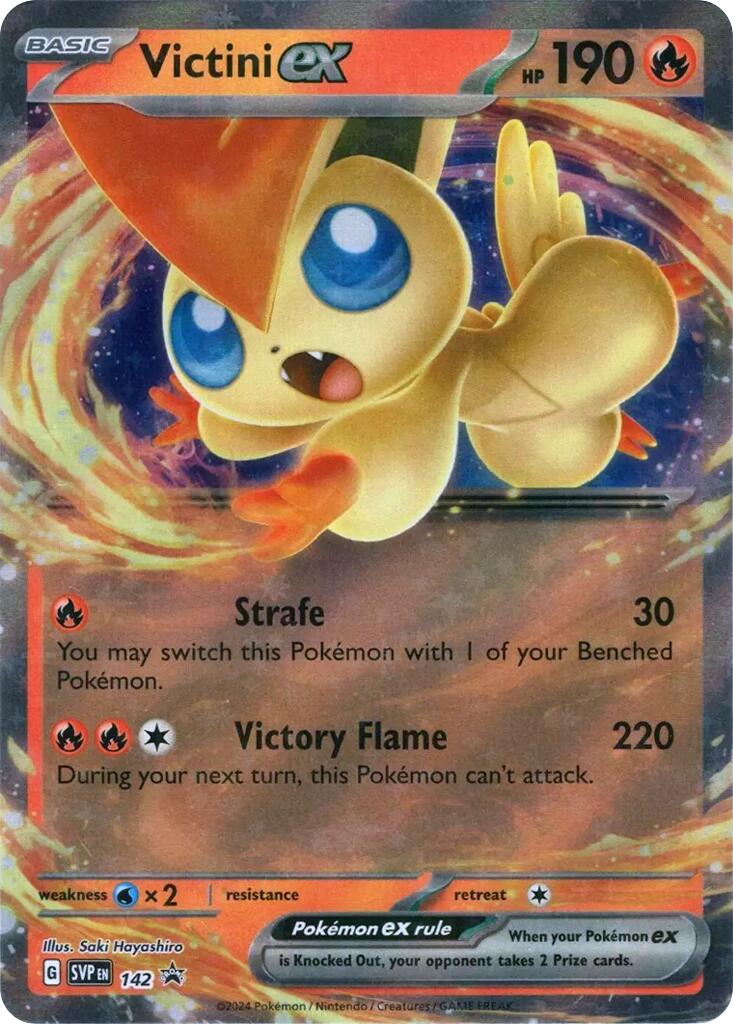 Victini ex (SVP142) [Scarlet & Violet: Black Star Promos] | Exor Games Bridgewater