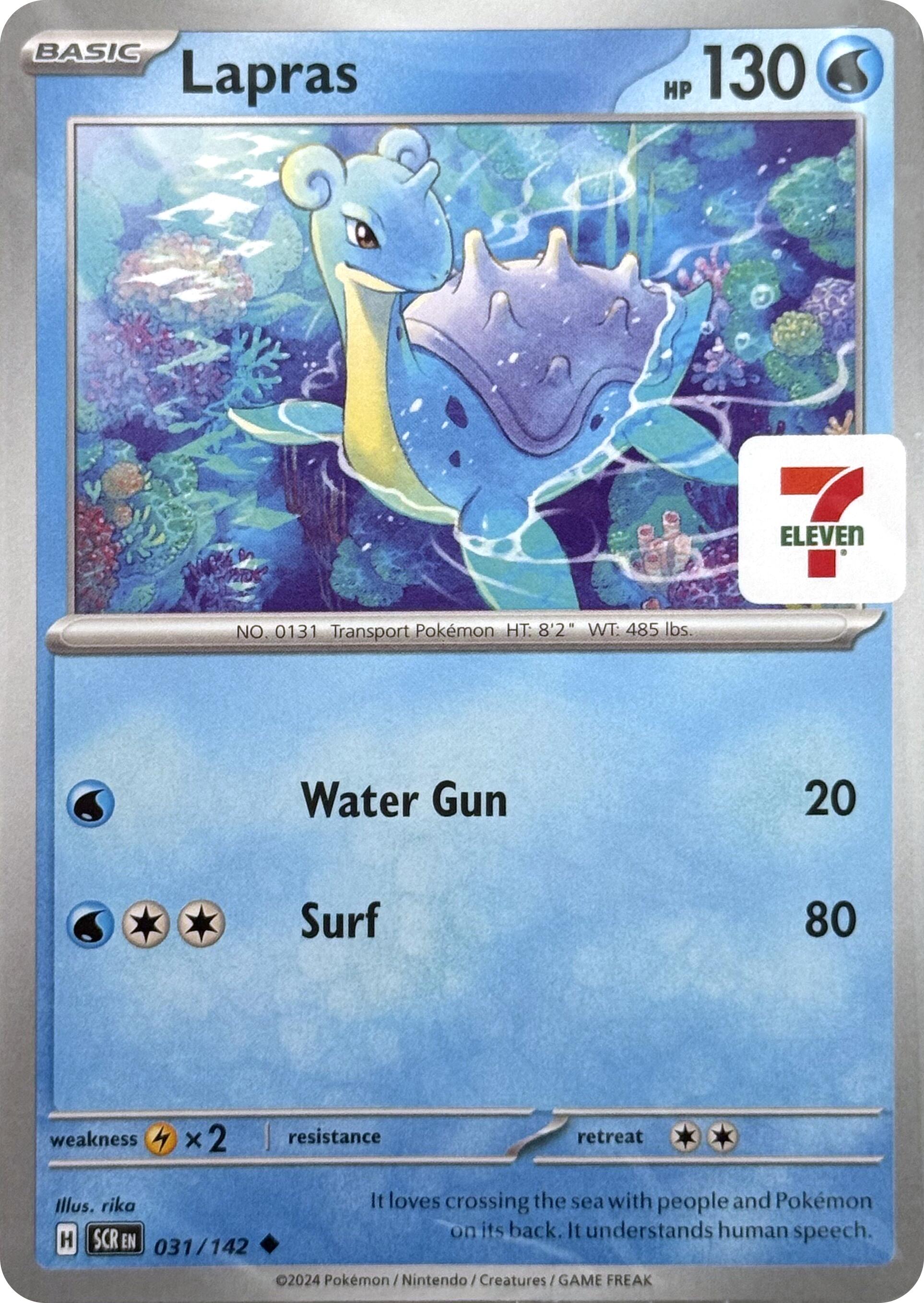 Lapras (031/142) (7-Eleven Promo) [Miscellaneous Cards] | Exor Games Bridgewater