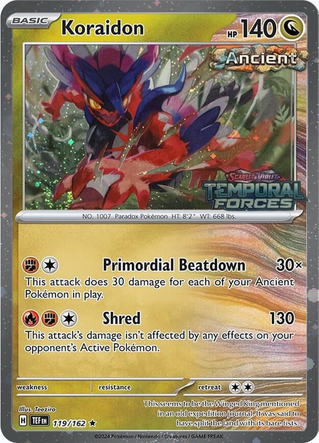 Koraidon (119/162) (European Promo) [Miscellaneous Cards] | Exor Games Bridgewater