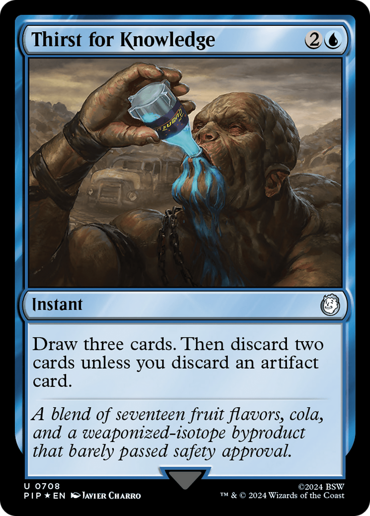 Thirst for Knowledge (Surge Foil) [Fallout] | Exor Games Bridgewater