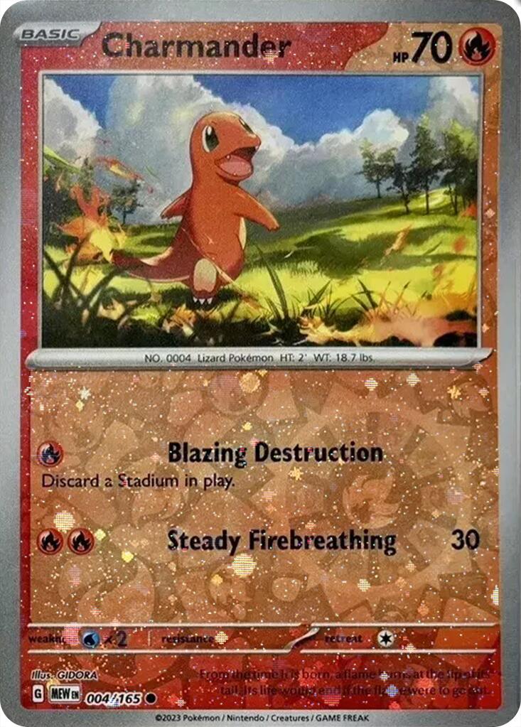 Charmander (004/165) (Cosmos Holo) [Miscellaneous Cards] | Exor Games Bridgewater