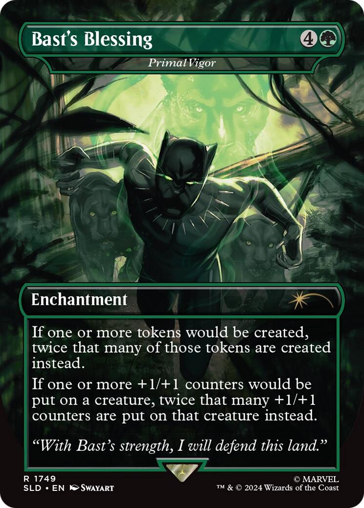 Bast's Blessing - Primal Vigor (Rainbow Foil) [Secret Lair Drop Series] | Exor Games Bridgewater