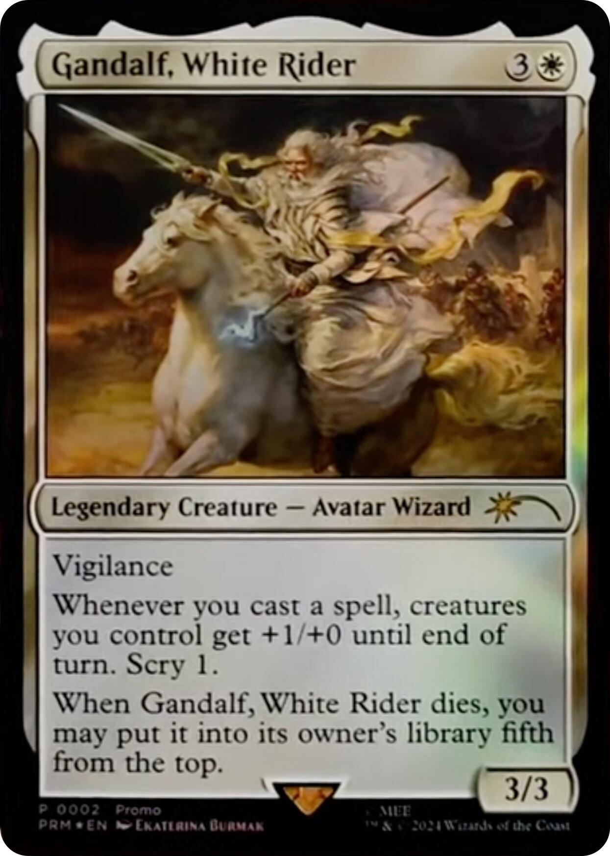 Gandalf, White Rider [Resale Promos] | Exor Games Bridgewater