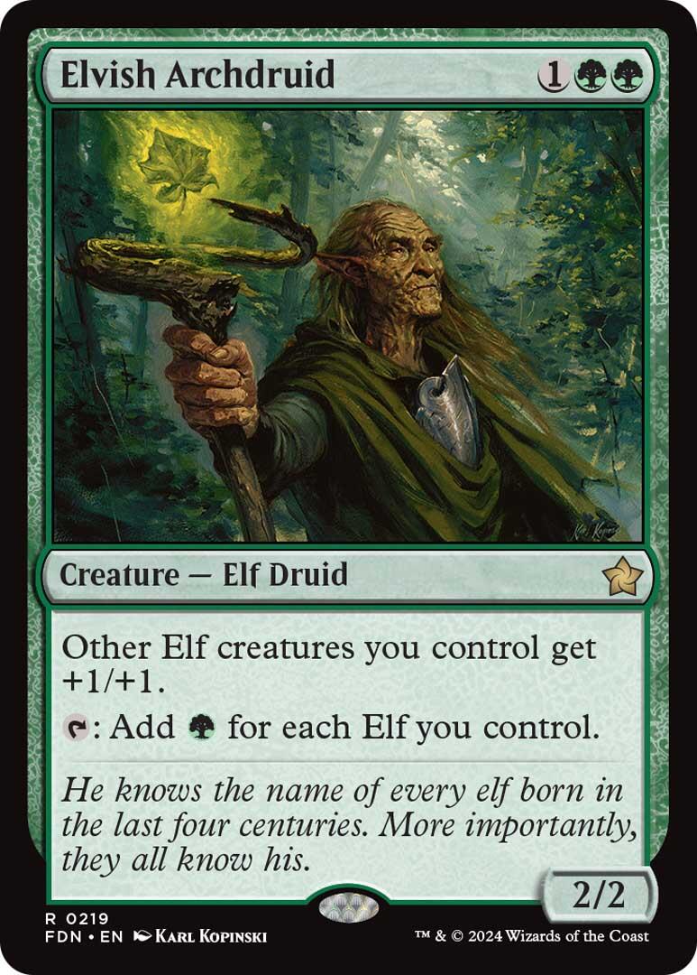 Elvish Archdruid [Foundations] | Exor Games Bridgewater