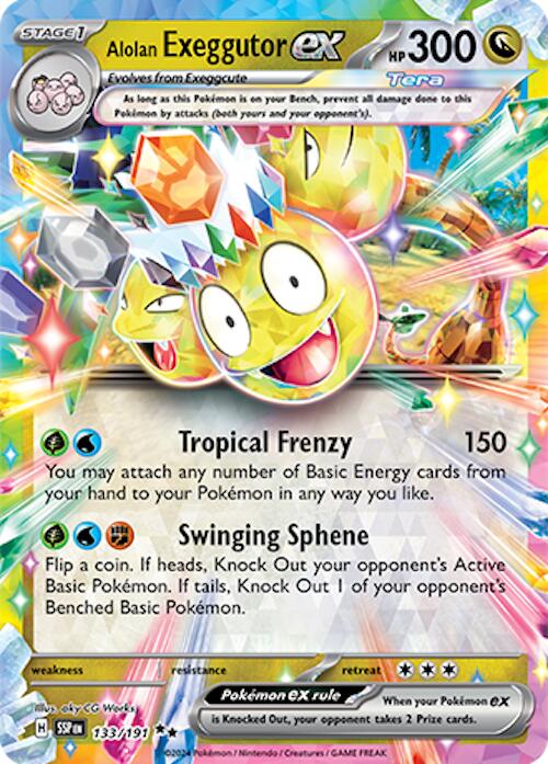 Alolan Exeggutor ex (133/191) [Scarlet & Violet: Surging Sparks] | Exor Games Bridgewater