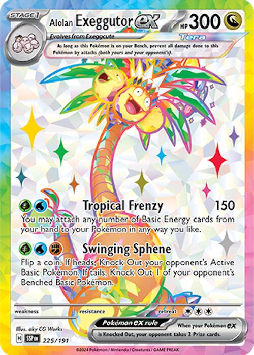 Alolan Exeggutor ex (225/191) [Scarlet & Violet: Surging Sparks] | Exor Games Bridgewater