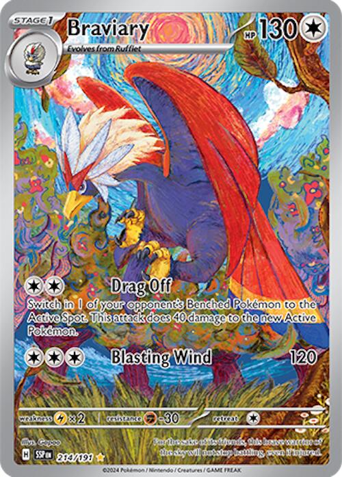 Braviary (214/191) [Scarlet & Violet: Surging Sparks] | Exor Games Bridgewater