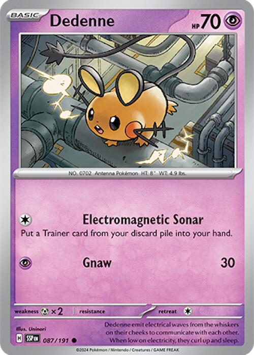 Dedenne (087/191) [Scarlet & Violet: Surging Sparks] | Exor Games Bridgewater