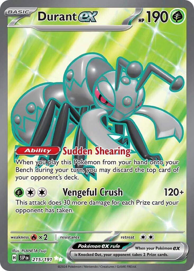Durant ex (215/191) [Scarlet & Violet: Surging Sparks] | Exor Games Bridgewater