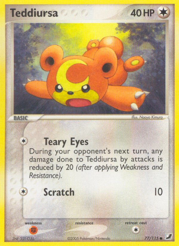 Teddiursa (77/115) [EX: Unseen Forces] | Exor Games Bridgewater