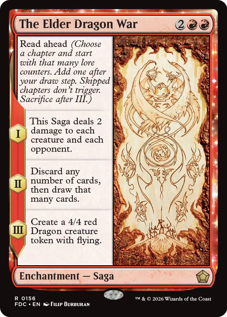 The Elder Dragon War [Foundations Commander] | Exor Games Bridgewater