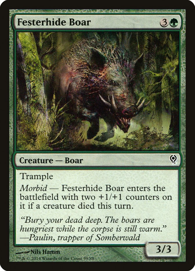 Festerhide Boar [Duel Decks: Jace vs. Vraska] | Exor Games Bridgewater