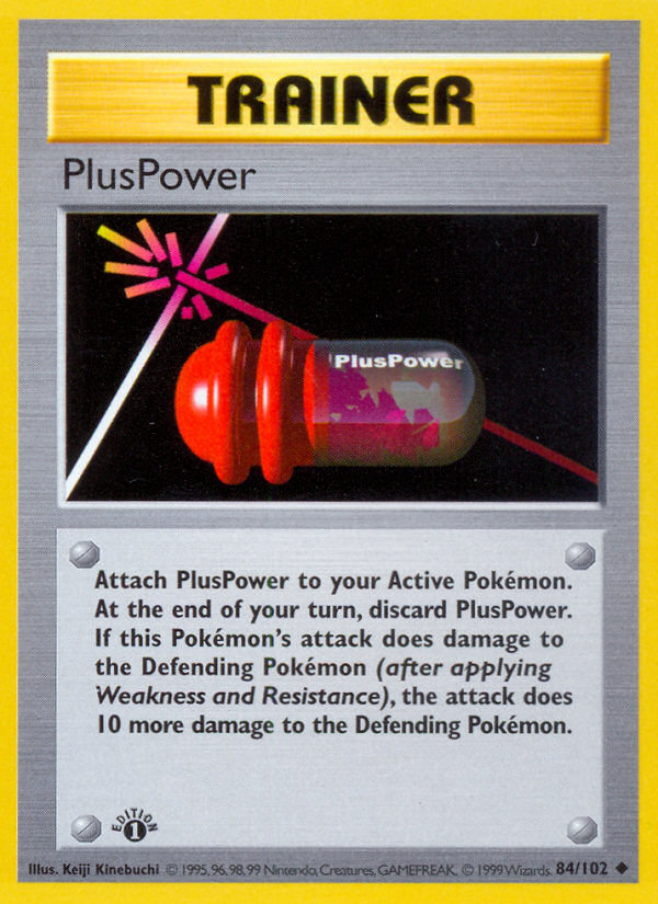PlusPower (84/102) (Shadowless) [Base Set 1st Edition] | Exor Games Bridgewater