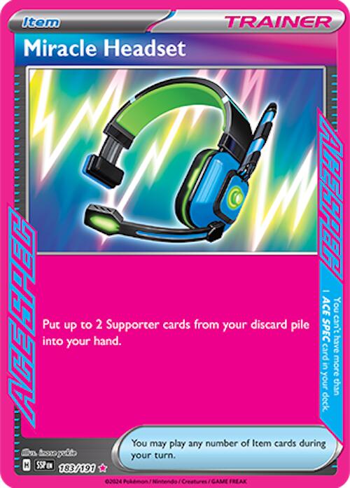 Miracle Headset (183/191) [Scarlet & Violet: Surging Sparks] | Exor Games Bridgewater