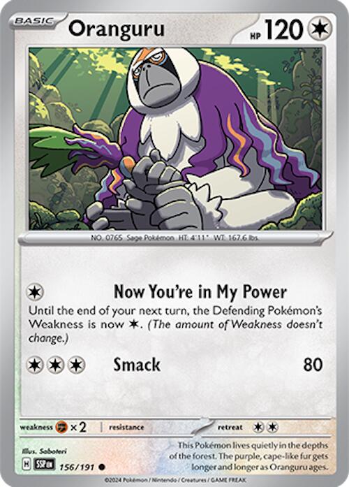 Oranguru (156/191) [Scarlet & Violet: Surging Sparks] | Exor Games Bridgewater