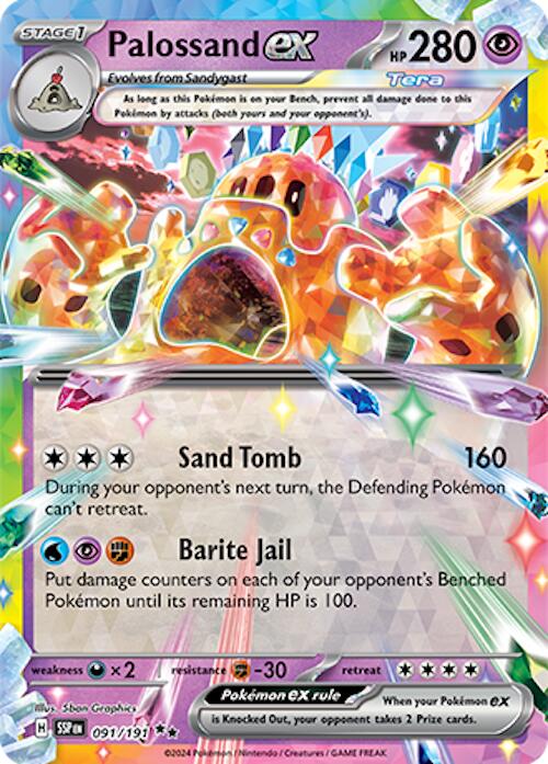 Palossand ex (091/191) [Scarlet & Violet: Surging Sparks] | Exor Games Bridgewater