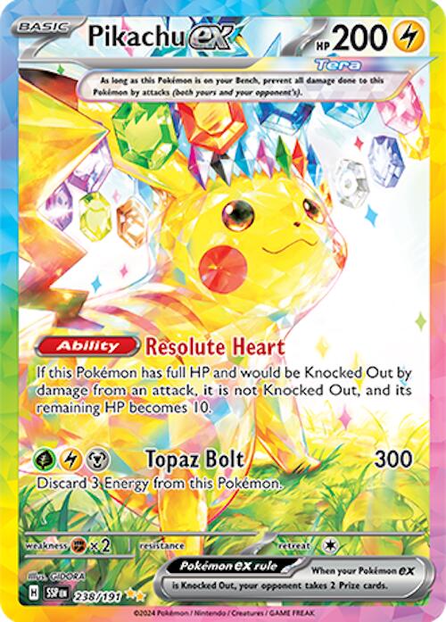 Pikachu ex (238/191) [Scarlet & Violet: Surging Sparks] | Exor Games Bridgewater