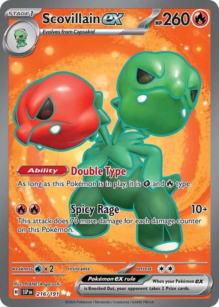 Scovillain ex (216/191) [Scarlet & Violet: Surging Sparks] | Exor Games Bridgewater