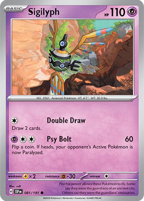 Sigilyph (081/191) [Scarlet & Violet: Surging Sparks] | Exor Games Bridgewater