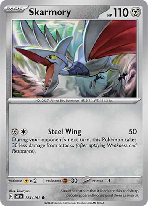 Skarmory (124/191) [Scarlet & Violet: Surging Sparks] | Exor Games Bridgewater