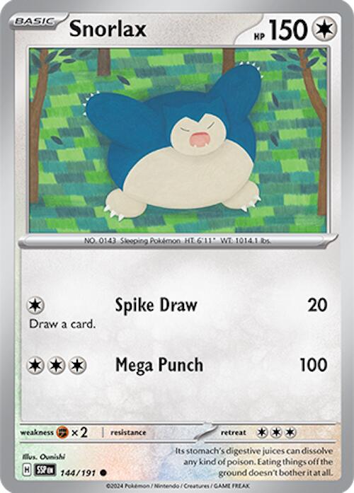 Snorlax (144/191) [Scarlet & Violet: Surging Sparks] | Exor Games Bridgewater