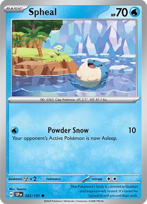 Spheal (043/191) [Scarlet & Violet: Surging Sparks] | Exor Games Bridgewater