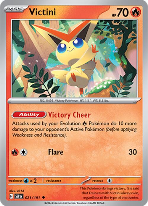 Victini (021/191) [Scarlet & Violet: Surging Sparks] | Exor Games Bridgewater