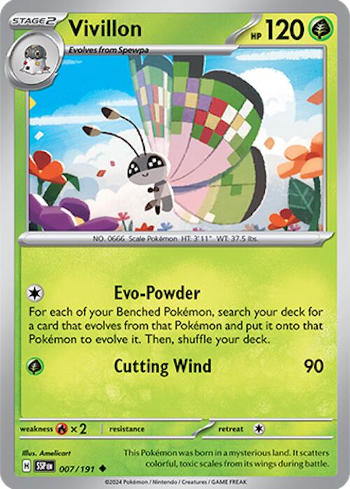 Vivillon (007/191) [Scarlet & Violet: Surging Sparks] | Exor Games Bridgewater