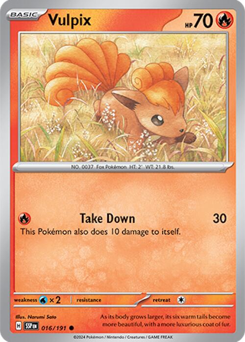 Vulpix (016/191) [Scarlet & Violet: Surging Sparks] | Exor Games Bridgewater