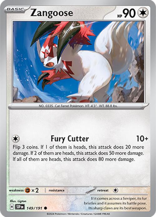 Zangoose (149/191) [Scarlet & Violet: Surging Sparks] | Exor Games Bridgewater