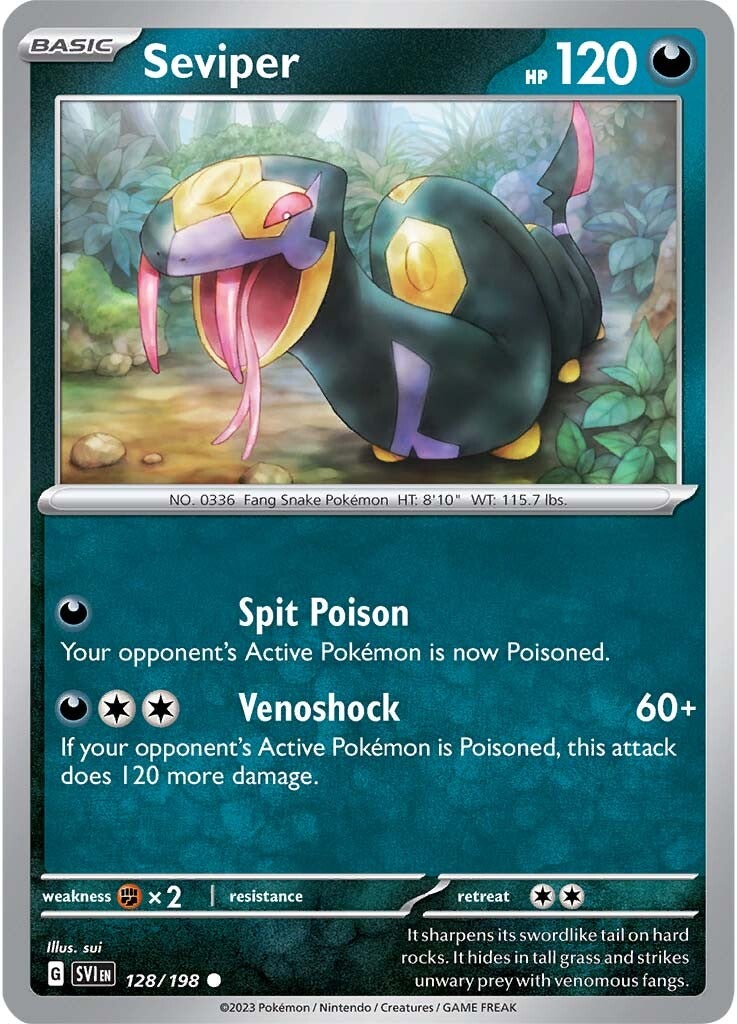 Seviper (128/198) [Scarlet & Violet: Base Set] | Exor Games Bridgewater