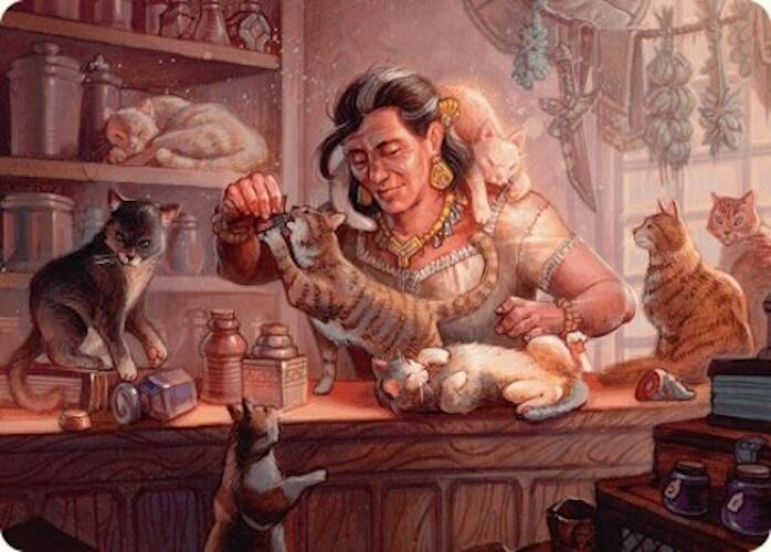 Cat Collector Art Card (1/54) [Foundations Art Series] | Exor Games Bridgewater