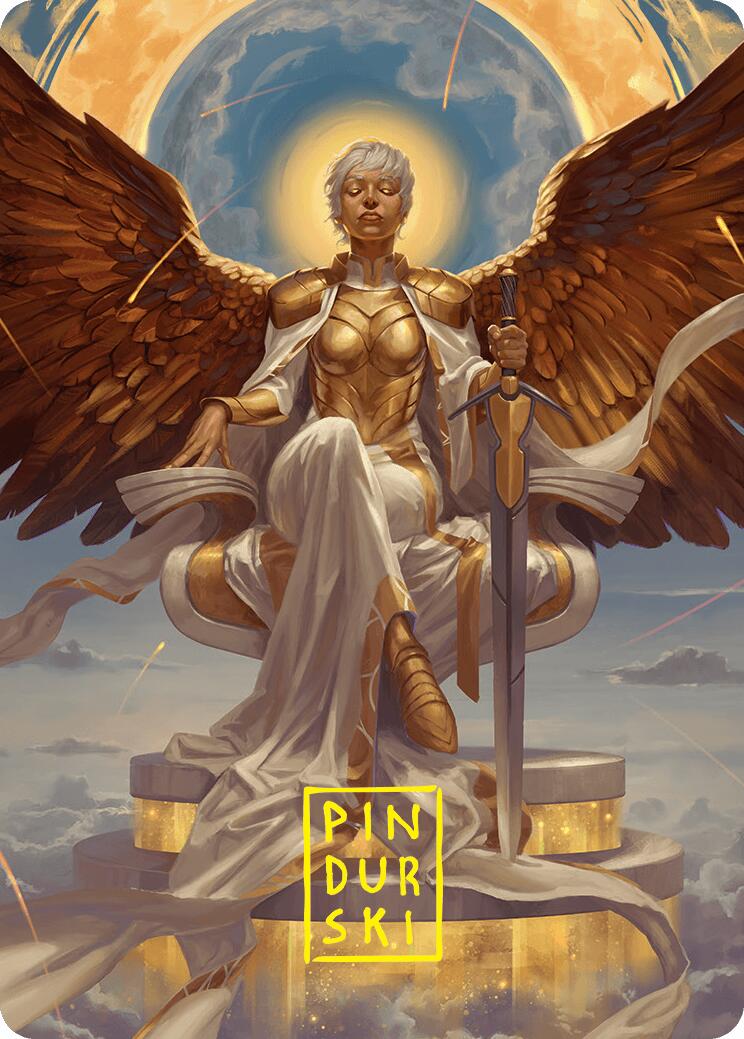 Herald of Eternal Dawn Art Card (27/54) (Gold-Stamped Signature) [Foundations Art Series] | Exor Games Bridgewater