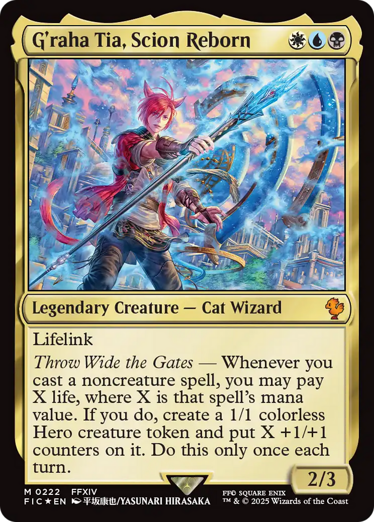 G'raha Tia, Scion Reborn (Surge Foil) [FINAL FANTASY Commander] | Exor Games Bridgewater