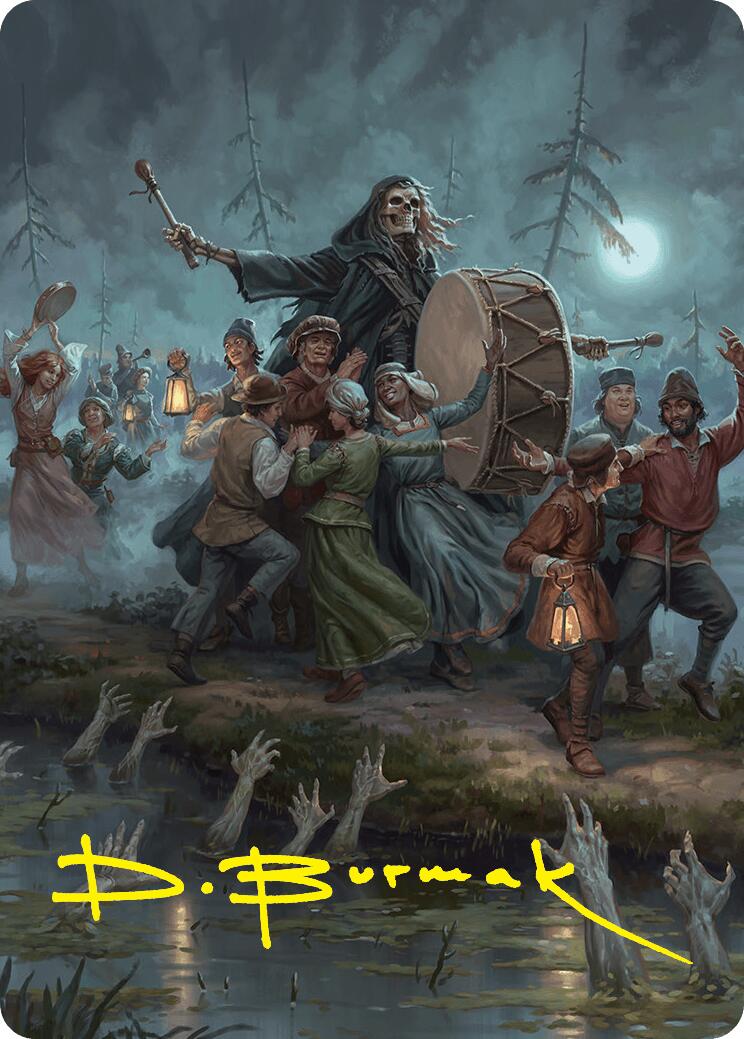 Blasphemous Edict Art Card (35/54) (Gold-Stamped Signature) [Foundations Art Series] | Exor Games Bridgewater