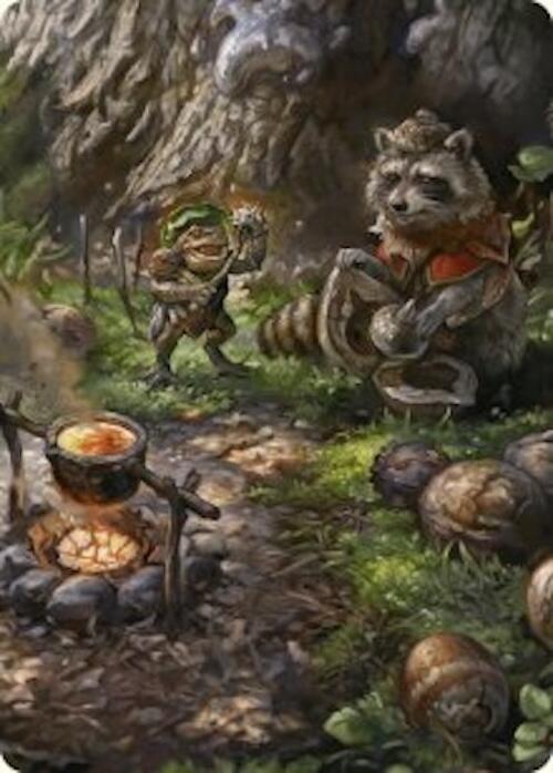Sylvan Scavenging Art Card (46/54) [Foundations Art Series] | Exor Games Bridgewater